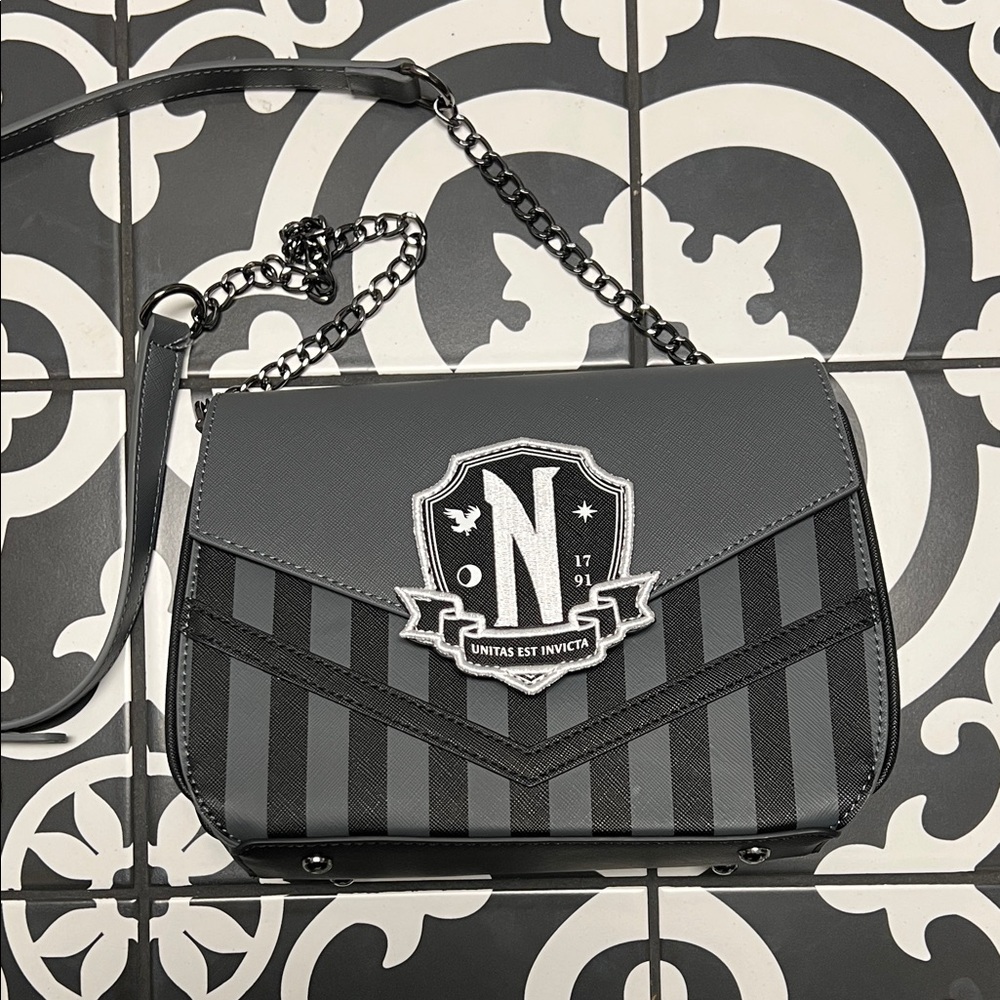 Loungefly Wednesday Addams Exclusive Nevermore Crossbody Bag